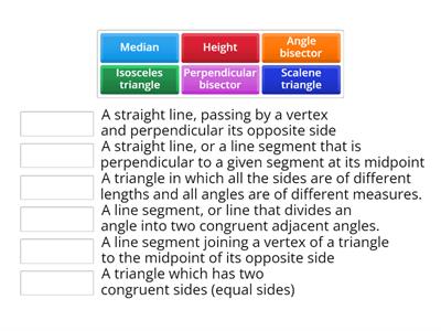 Triangles special lines