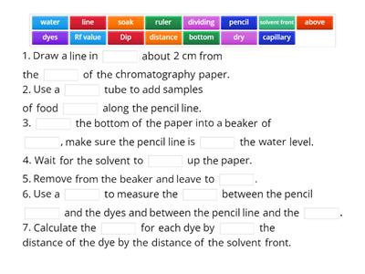 AW Yr 11 Chromatography Method