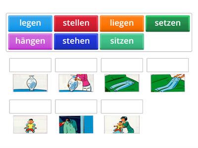 Legen Liegen Stellen Stehen - Unterrichtsmaterialien