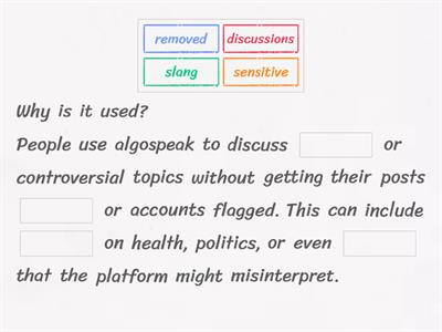 B2. Algospeak: Definitions & Usage