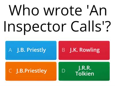An Inspector Calls Act 1 Quiz
