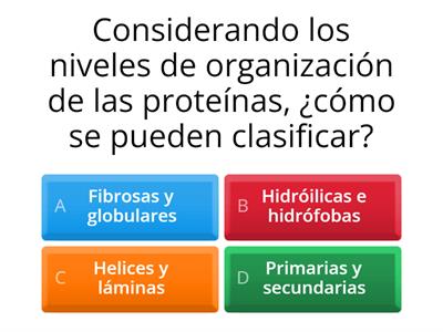 Proteínas, estructura y funciones