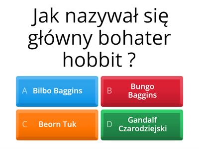 Hobbit, czyli tam i z powrotem - ile wiesz na temat lektury ? 