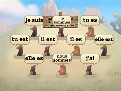 Whack-a-mole for the Verb ÊTRE