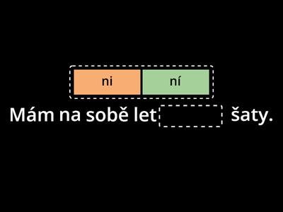 TVRDÉ A MĚKKÉ SOUHLÁSKY: ny, ný / ni, ní