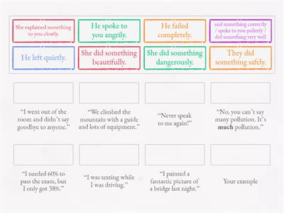 Adverbs of manner