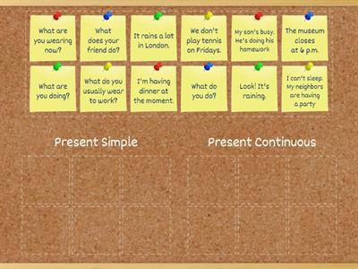 Present Simple or Present Continuous