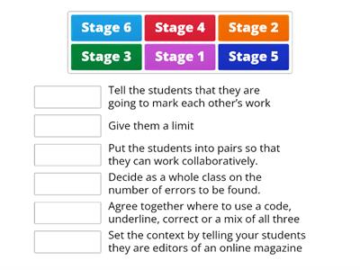 Involving students in correction process