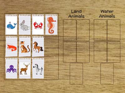 Land Animals and Water Animals