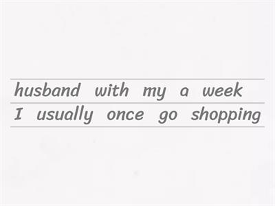 Shopping-sentences