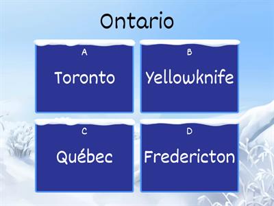 Provinces et capitales du Canada
