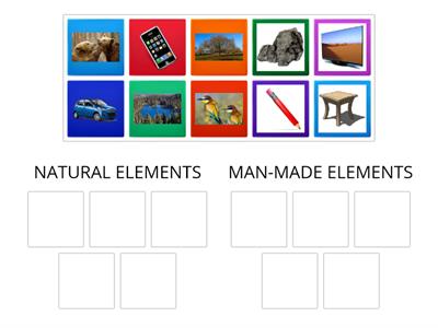 NATURAL AND MAN-MADE ELEMENTS 