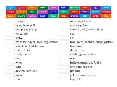 Eduqas Verbs (Group 3)