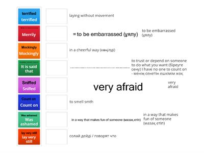 Mini story 2 Vocabs