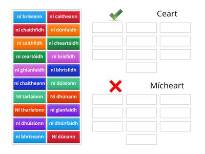 Bain Súp As: An briathar san fhoirm dhiúltach