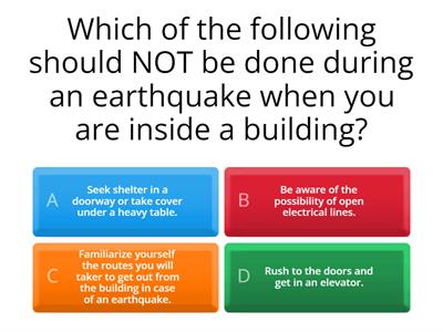 What to do before, during and after earthquake and volcanic eruptions