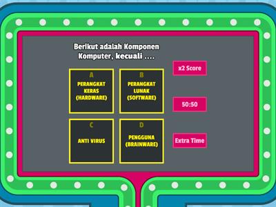 BERIKUT ADALAH KOMPONEN KOMPUTER, KECUALI ....