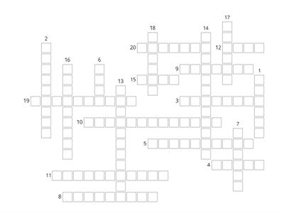 Crossword herhaling jaar 3