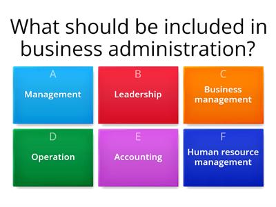 Business administration and module information