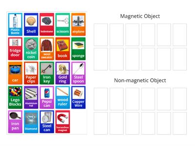 Magnetic Non-magnetic objects