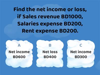 Prepare income statement