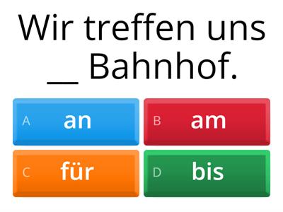 German prepositions 1 A1