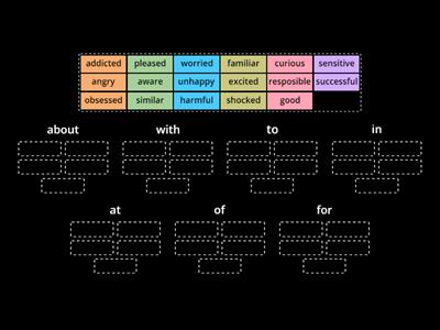 Adjectives with prep Solutions Intermediate 