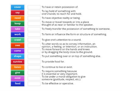 Nature is Speaking - Ocean verbs