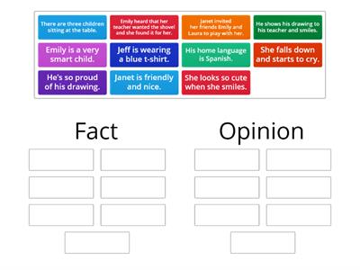 Ch1 Act33: Distinguishing facts from opinions