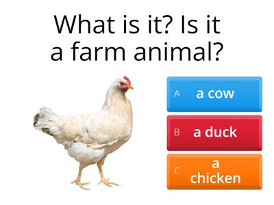 K2 U4 Animals on the Farm - Vocabulary Quiz