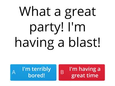 Idioms | Party | Quiz 