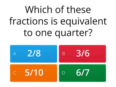 Which is the equivalent fraction? 