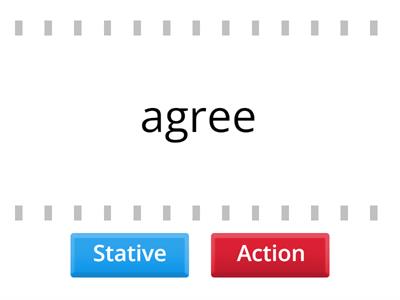 Stative vs action verbs