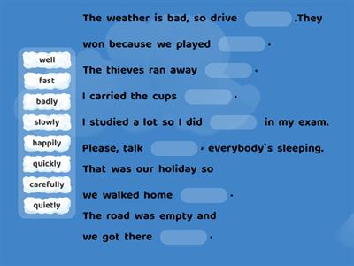 Adverbs -ly