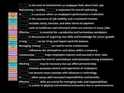 Employment definitions