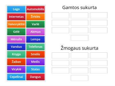 Gamtos sukurta ar žmogaus 