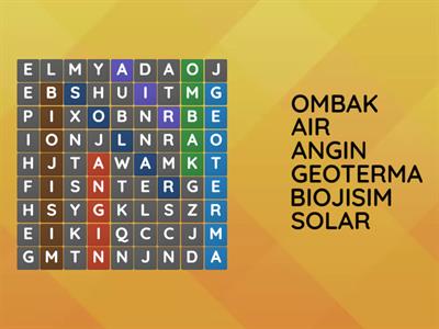 Latihan Cari Perkataan (Word Search)