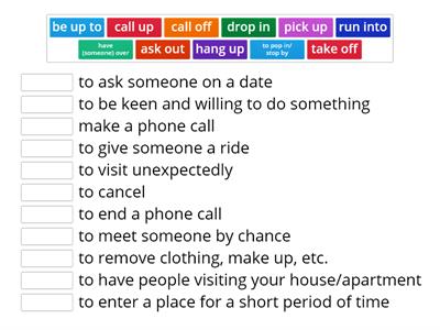 Social Life phrasal verbs 