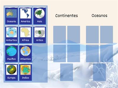Continentes y oceanos 