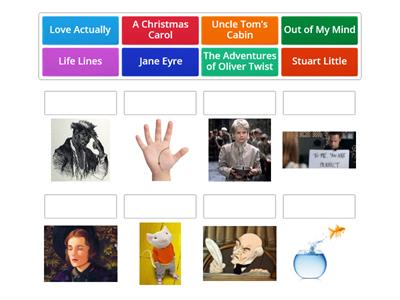 Match the books with the pictures