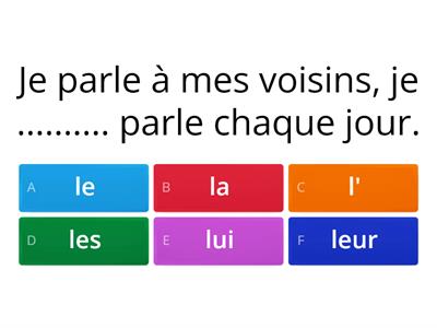 Copy of Les pronoms COD COI