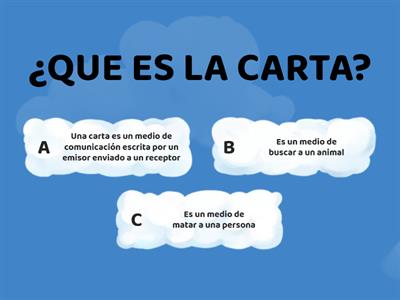 LENGUA LITERATURA LA CARTA