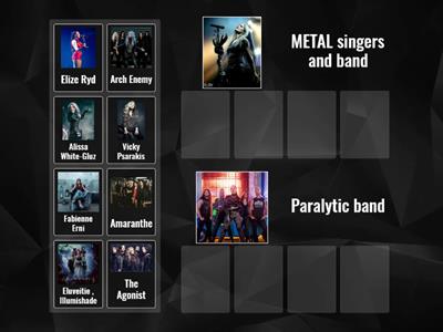 Paralytic or METAL bands and singers