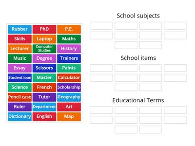 Education Vocabulary 