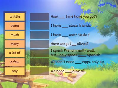 Grammar 2 - quantifiers with countables and uncountables