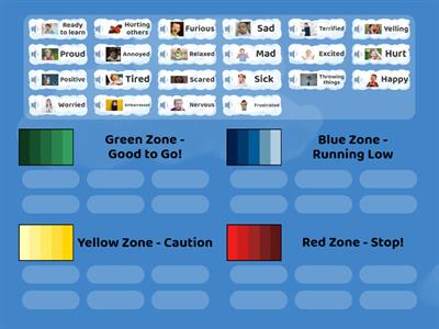 Zones of Regulation Sort