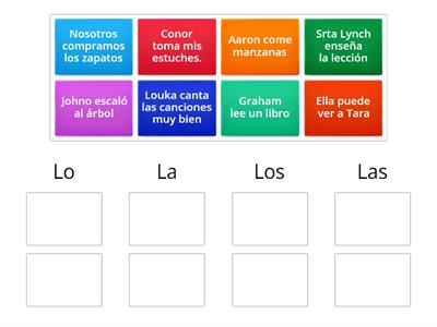 Direct Object Pronouns