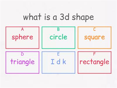 3d shapes