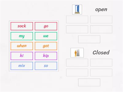 Open or Closed Syllables