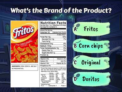 Labels of Food and Beverage